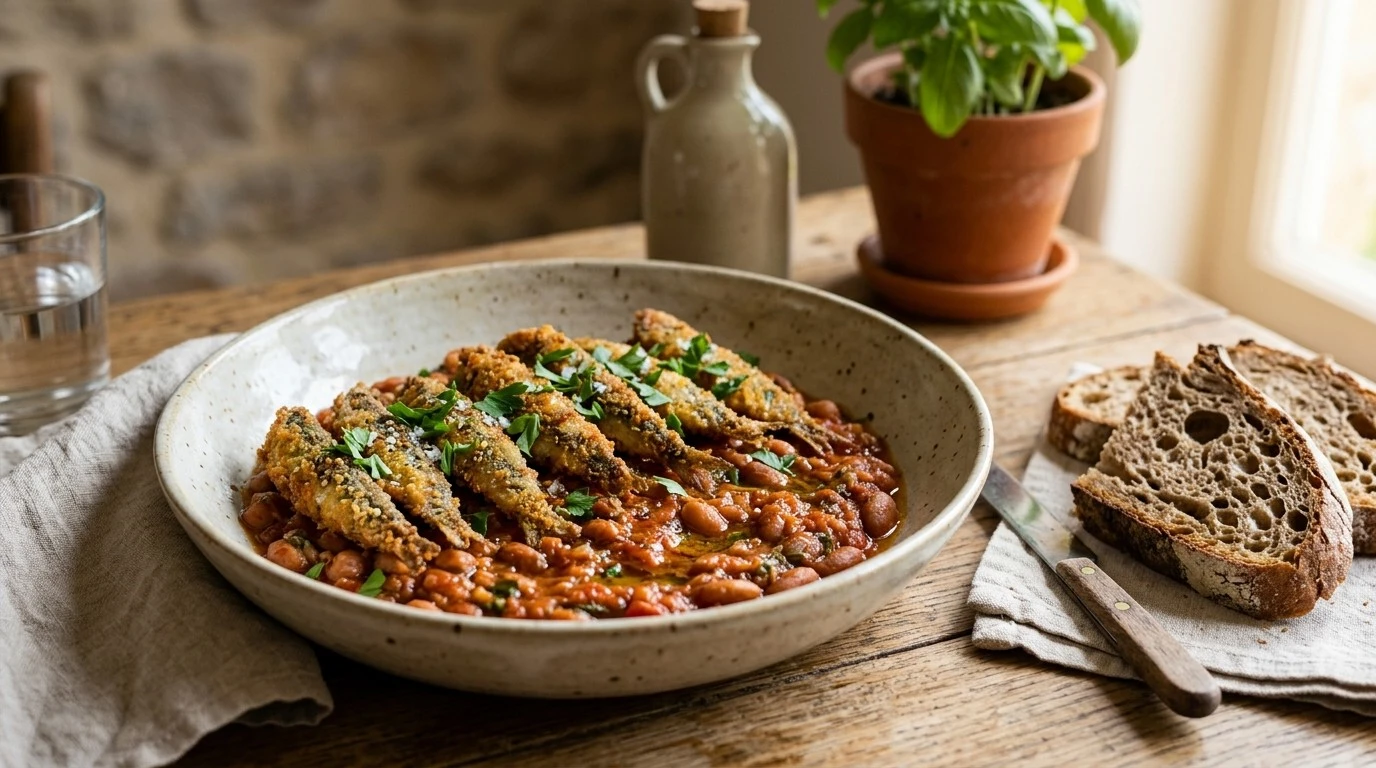 Beans and Sardines Recipe – flavorful green beans and sardines cooked together for an easy, savory meal.