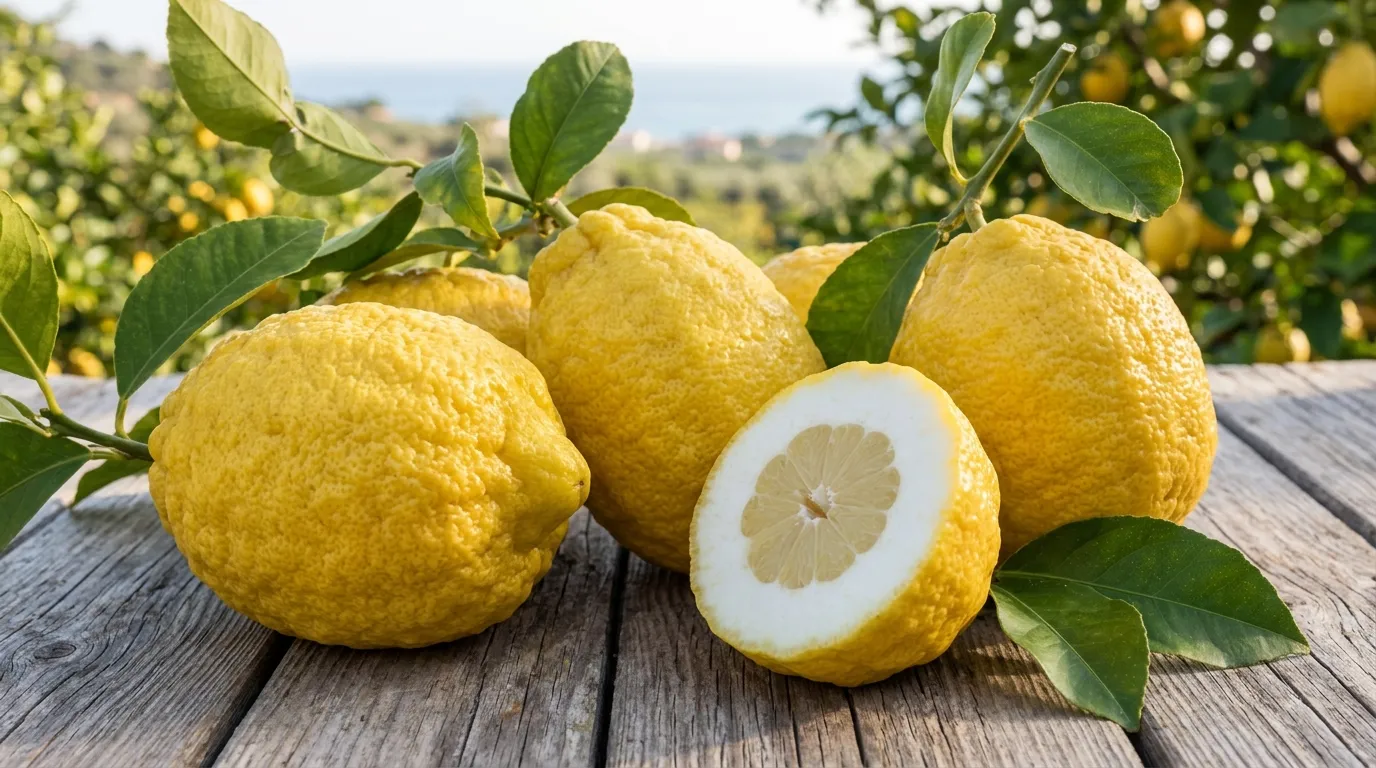 Citron of Calabria, a large Citrus medica fruit with thick yellow peel
